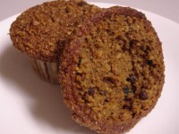 Cinnamon Raisin Peanut Butter & Peach Muffins