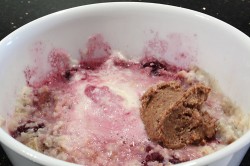 Blackberry Rhubarb (Oatmeal) Pie